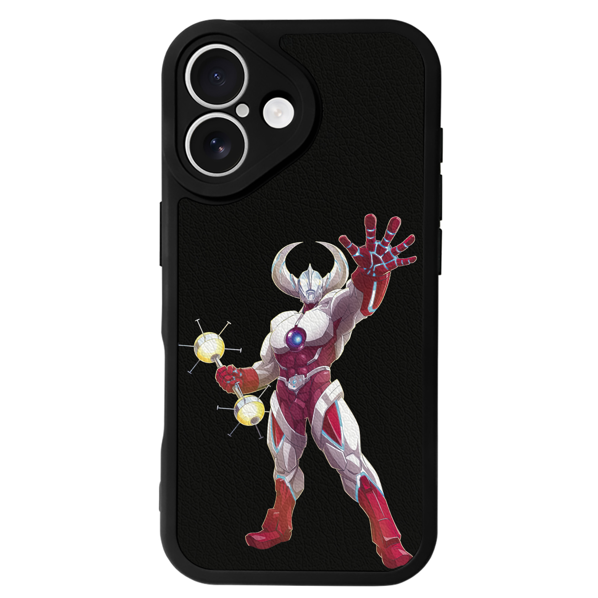 （画像用） ウルトラマン Ultraman 【iPhone 16シリーズ対応】シリコンスマホケース（レザー調） 材質：シリコン